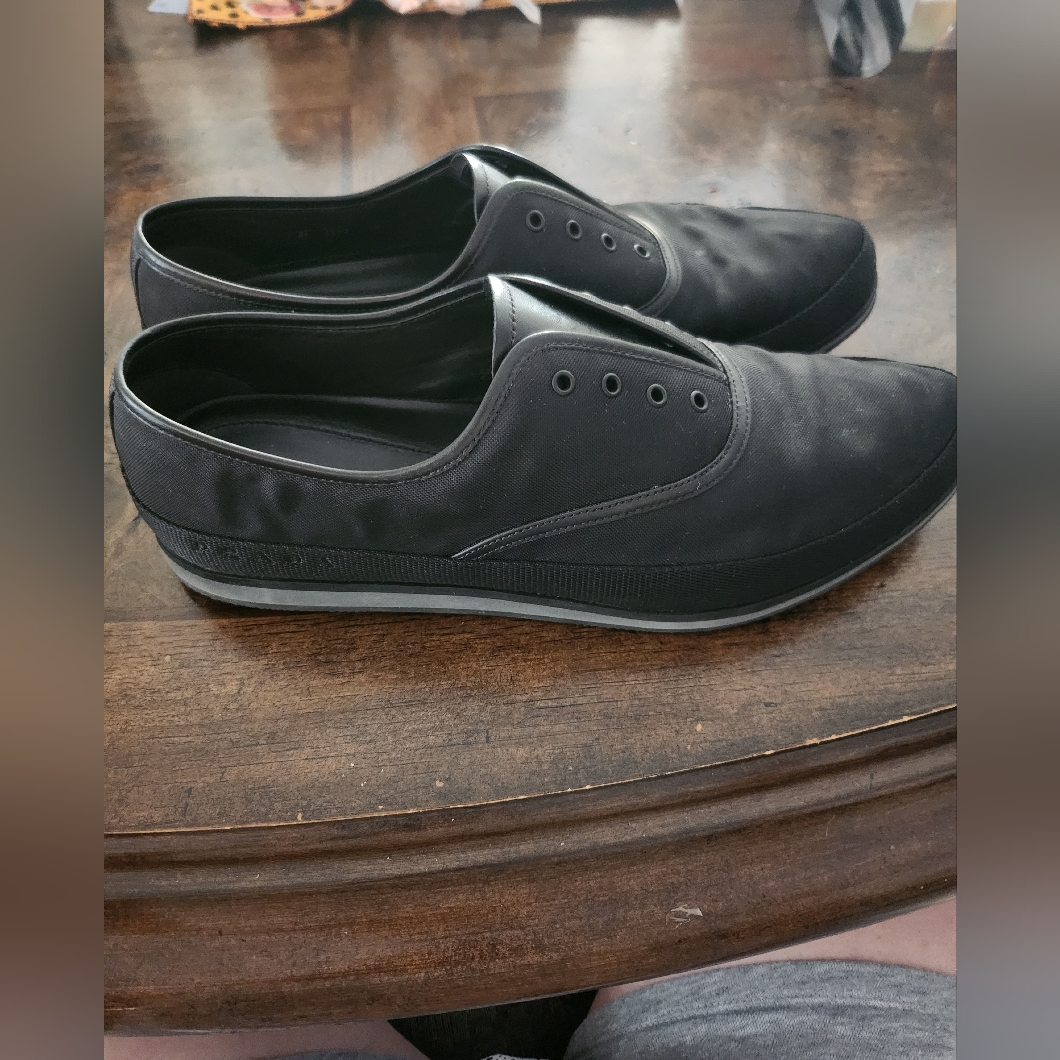 Prada Nylon Slip-On Loafers Size 10